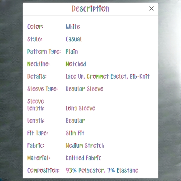 SOLD SOLD SOLDLace Up Front Crop Tee - Picture 5 of 7